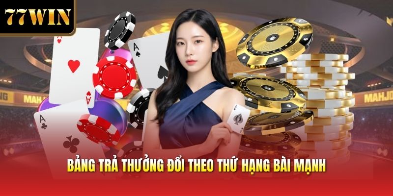 Bảng trả thưởng đổi theo thứ hạng bài mạnh