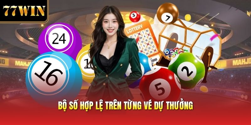 Bộ số hợp lệ trên từng vé dự thưởng